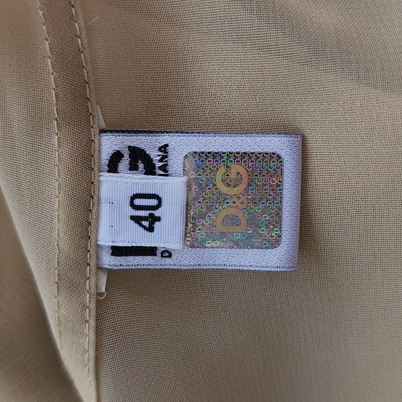 Dolce and Gabbana Gold Pintuck Blouse - Picture 10 of 11